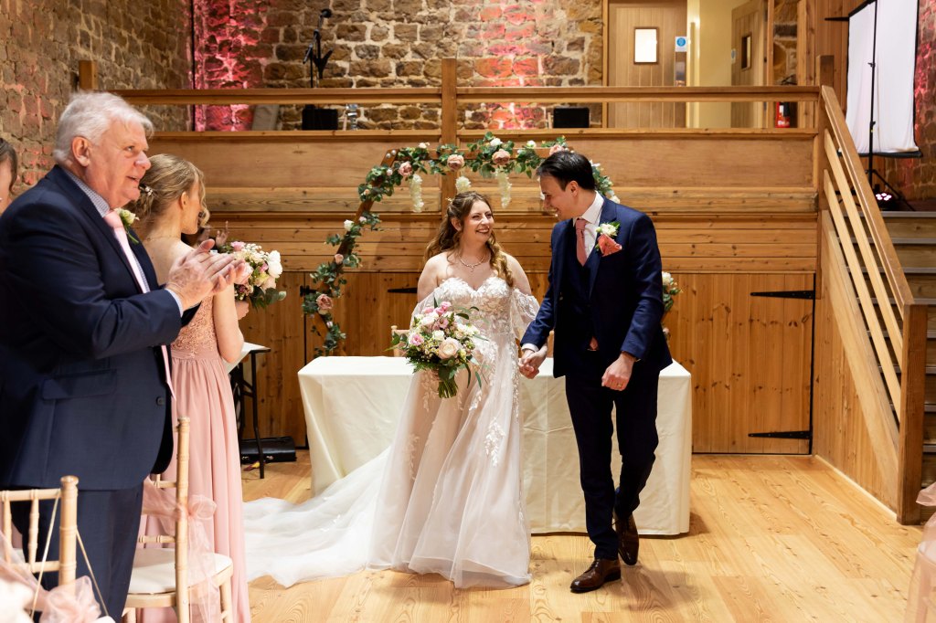 Barns at Hunsbury Hill wedding venue Northamptonshire. Wedding photographer Northants. 